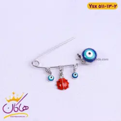 سنجاق سینه استیل چشم زخم کفشدوزک | ysx 511/13