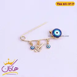 سنجاق سینه استیل چشم نظر قلب و تیر | 511/12 ysx