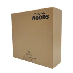 ادکلن مردانه روونا مدل وود قهوه ای ۱۰۰ میل Rovena Brown Woods - فروشگاه اینترنتی هاکان مد