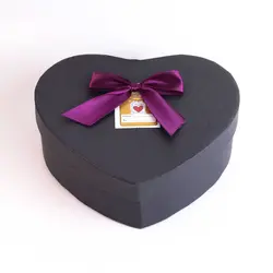 جعبه کادویی قلبی مشکی کوچک کد 5049
