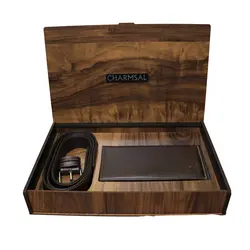 خرید ست 2 تکه چرمسال کیف کتی و کمربند | هاکان مد