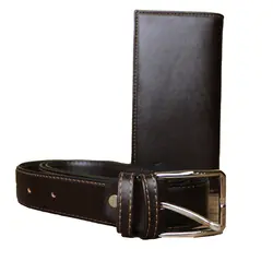 خرید ست 2 تکه چرمسال کیف کتی و کمربند | هاکان مد