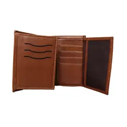 ست 2 تکه چرمسال کیف جیبی و کمربند عسلی