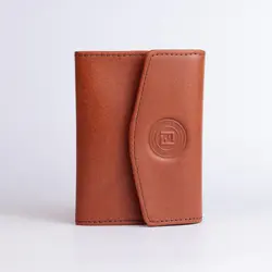 کیف جا کارتی چرم طبیعی فندی کد 182