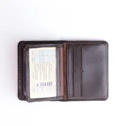 کیف جا کارتی چرم طبیعی گوچی کد 70