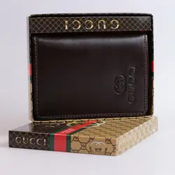 کیف جا کارتی چرم طبیعی گوچی کد 70