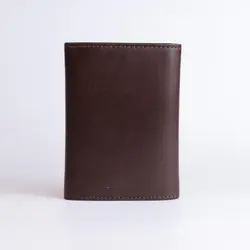 کیف جا کارتی چرم طبیعی فندی قهوای کد 182