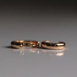 گوشواره حلقه ای ساده ژوپینگ سایز بزرگ ۳ - فروشگاه اینترنتی هاکان مد