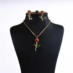 نیم ست گل رز برند زد جی جولری کد 75 Z J JEWELRY