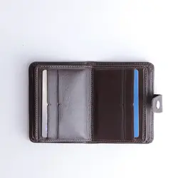 کیف جا کارتی چرم طبیعی گوچی قهوای کد 80