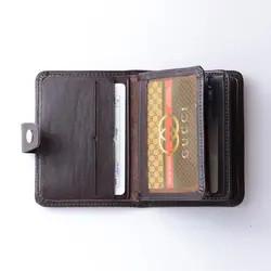 کیف جا کارتی چرم طبیعی گوچی کد80