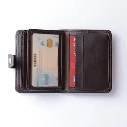 کیف جا کارتی چرم طبیعی گوچی کد80