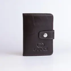 کیف جا کارتی چرم طبیعی گوچی کد80