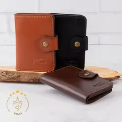 خرید جا کارتی پاراما چرم طبیعی | هاکان مد