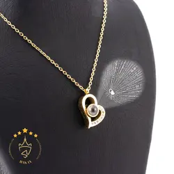 گردنبند دوستت دارت طرح قلب برند استن استیل | ST 184