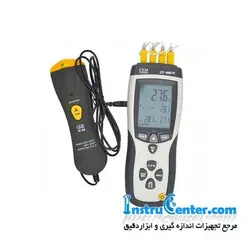 ترمومتر تماسی 4 کاناله همراه با دماسنج لیزری CEM DT-8891E - اینستروسنتر