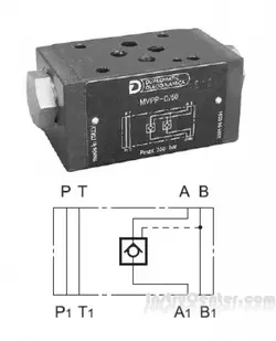 چک ولو تحریک پیلوتی (قفل مادولار) MVPP-SA-50 - اینستروسنتر