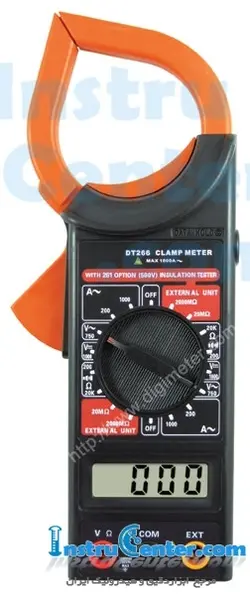 کلمپ متر دیجیتال مدل DT266 ساخت Digimeter - اینستروسنتر