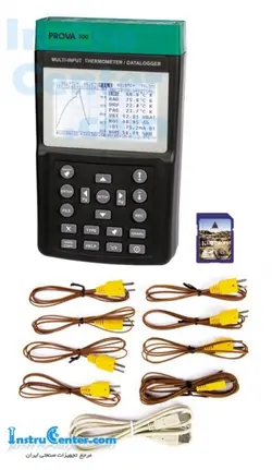دیتالاگر 8 كاناله دما مدل PROVA-800 ساخت کمپانی TESتایوان - اینستروسنتر