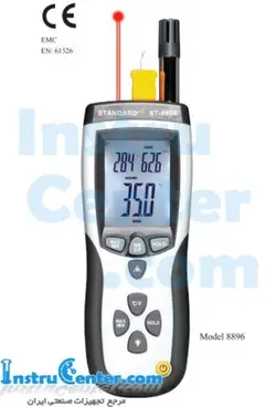 مولتی فانکشن دما، رطوبت، دمای تر و نقطه شبنم مدل st-8896 ساخت شرکت استاندارد - اینستروسنتر