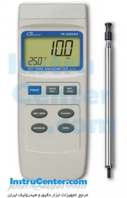 سرعت سنج باد هات وایر و فلومتر لوترون YK-2004AH - اینستروسنتر