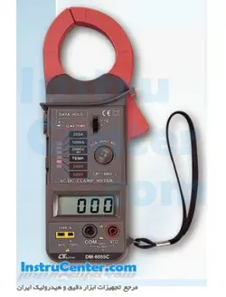 کلمپ آمپرمتر ترمومتر دار لوترون مدل DM-6055C - اینستروسنتر