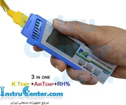 ترمومتر قلمی تیپ K و دما و رطوبت محیطی مدل 98855 ساخت MIC تایوان - اینستروسنتر