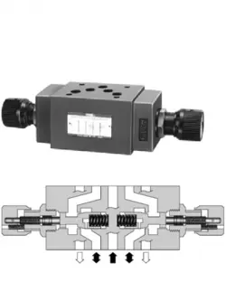 فلو کنترل با چک ولو Yuken مدل MSW-03-X - اینستروسنتر