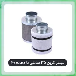 فیلتر کربن 35 سانتی متری دهانه 20 با کربن فعال نوریت هلند