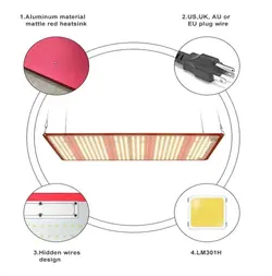 پنل رشد گیاه king brite 320 w [+ خرید و مشاوره رایگان]