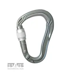 کارابین پیچ گلابی شکل ادلراید EDELRID مدل بالت پروف طوسی BULLETPROOF