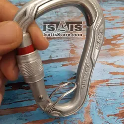 کارابین پیچ گلابی شکل ادلراید EDELRID مدل بالت پروف اکو فنردار BULLETPROOF FG ECO