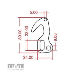 قلاب آویز کونگ  KONG مدل فی فی FIFFI