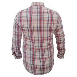 پیراهن پنبه کش چهارخانه صورتی