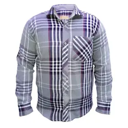 پیراهن کشمیر چهارخانه طوسی قرمز