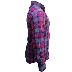 پیراهن نخ پنبه چهارخانه قرمز