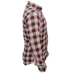 پیراهن نخی چهارخانه صورتی