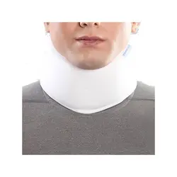 گردن بند طبی نرم سفید آتل دار پاک سمن003