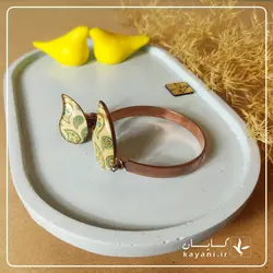 دستبند و انگشتری مسی بته جقه