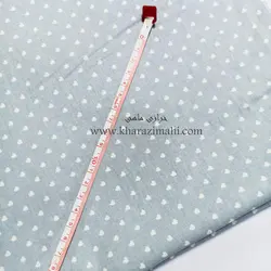 پارچه کتان نخ قلب ریز طرح لارا