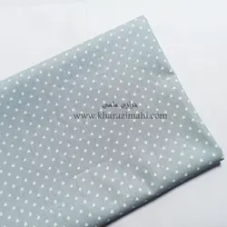 پارچه کتان نخ قلب ریز طرح لارا