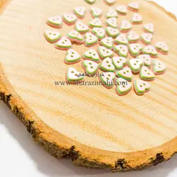 دکمه طرح قلب رنگین کمان