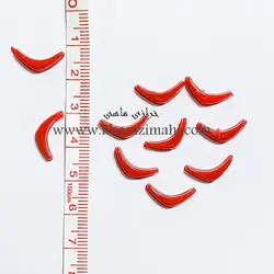 لب پلاستیکی عروسک طرح نیم لب لبخند 1/5 سانت