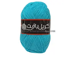 کاموا اکریل بافت آبی فیروزه ای کد 112