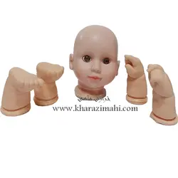 کیت خام عروسک طرح نی نی مهربون سلیکونی کد 13