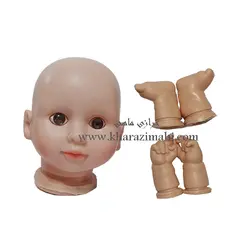 کیت خام عروسک طرح نی نی مهربون سلیکونی کد 13
