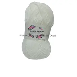 کاموا اکریل تاب سفید کد 114