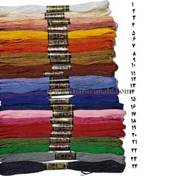 نخ کوبلن و گلدوزی مارک رز ( تک رنگ)