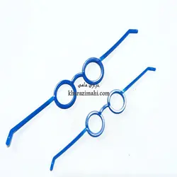 عینک عروسک_پلاستیکی ساده آبی