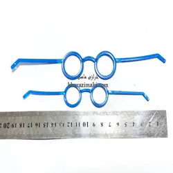 عینک عروسک_پلاستیکی ساده آبی